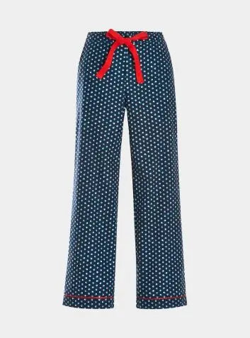 Dotty Print Pyjama Trousers Tessie Clothing