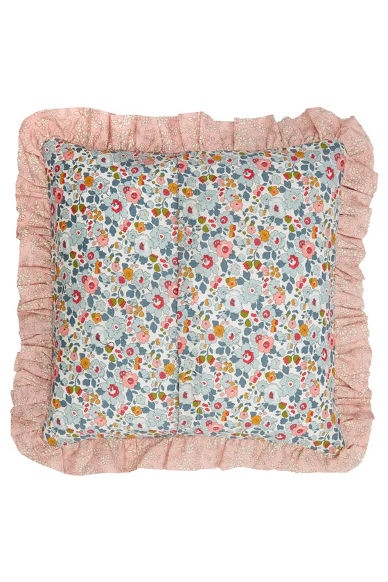 Double Ruffle Cushion Made With Liberty Fabric BETSY Coco & Wolf