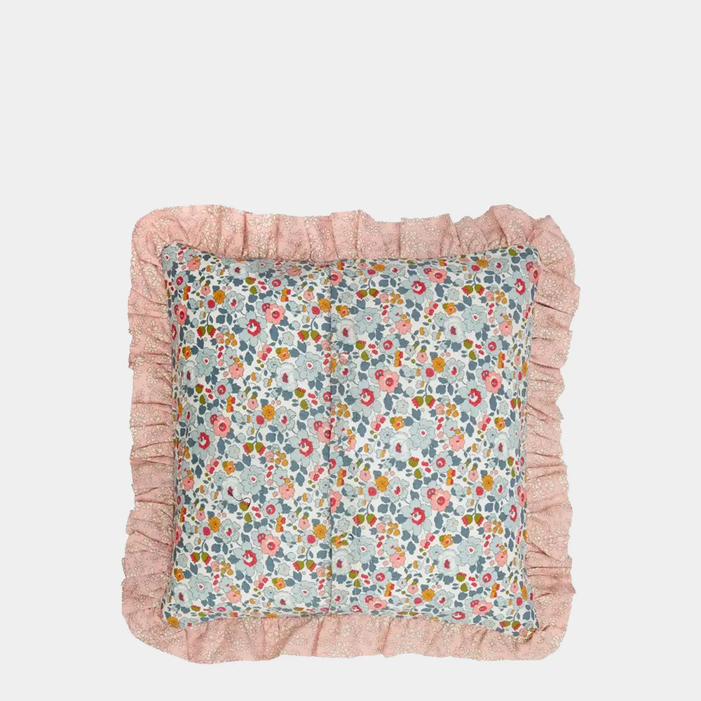 Double Ruffle Cushion Made With Liberty Fabric BETSY Coco & Wolf