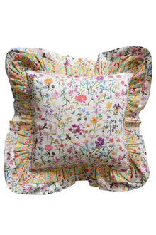  Double Ruffle Cushion Made With Liberty Fabric LINEN GARDEN Coco & Wolf