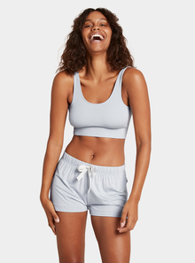  Dove Grey Goodnight Women's Bamboo Sleep Short Boody