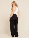 Downtime Black Wide Leg Lounge Trousers Boody