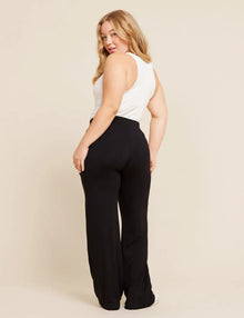  Downtime Black Wide Leg Lounge Trousers Boody