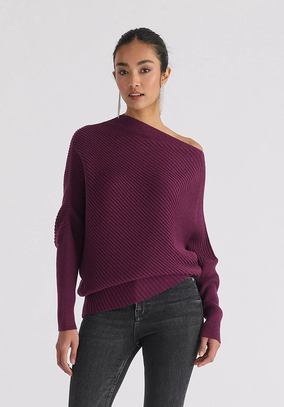 Draped Knitted Jumper Paisie