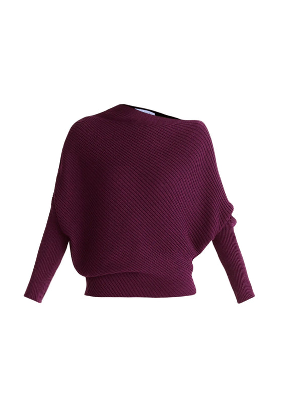 Draped Knitted Jumper Paisie