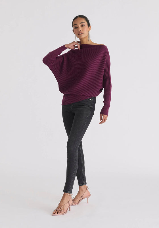 Draped Knitted Jumper Paisie