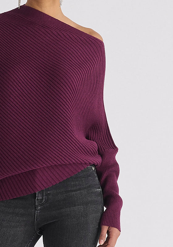 Draped Knitted Jumper Paisie