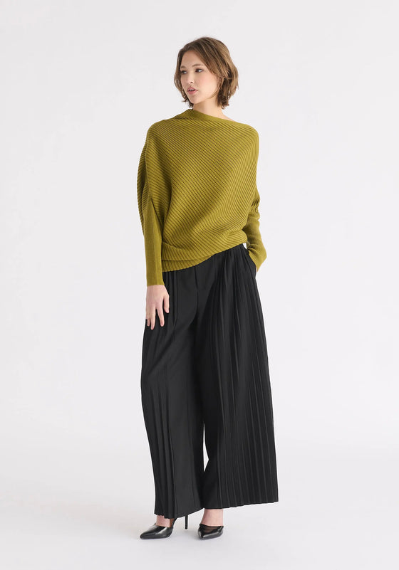 Draped Knitted Jumper Paisie