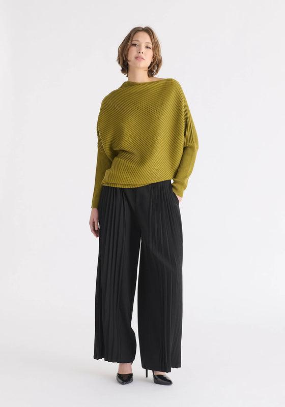 Draped Knitted Jumper Paisie