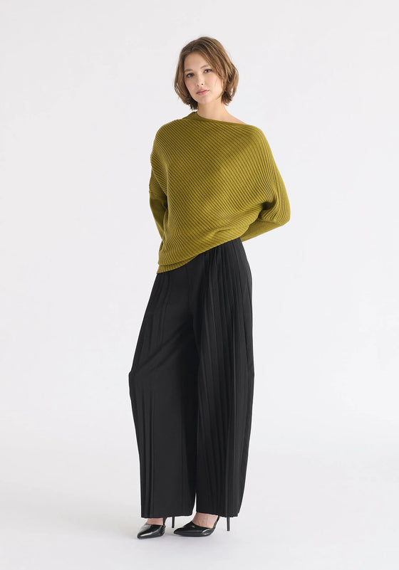 Draped Knitted Jumper Paisie