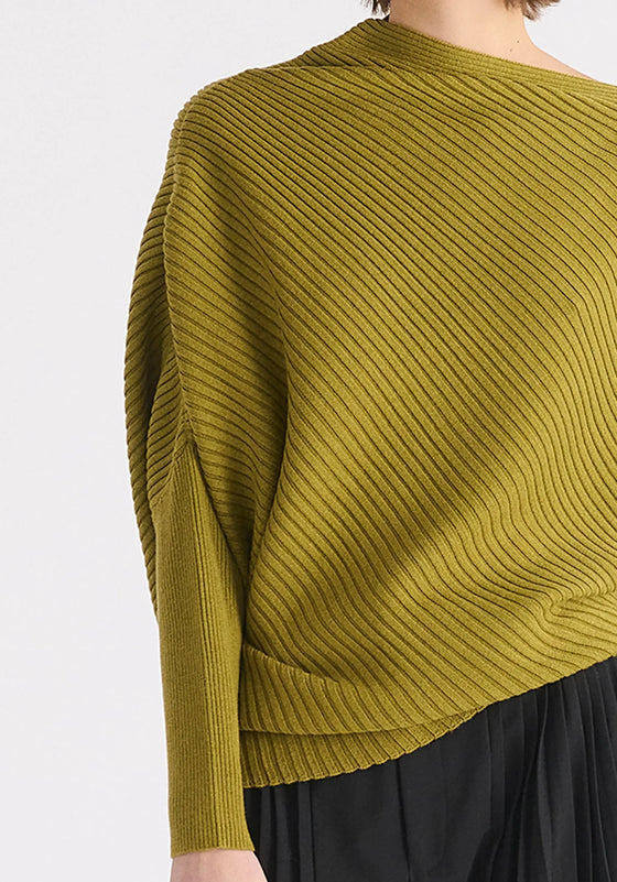 Draped Knitted Jumper Paisie