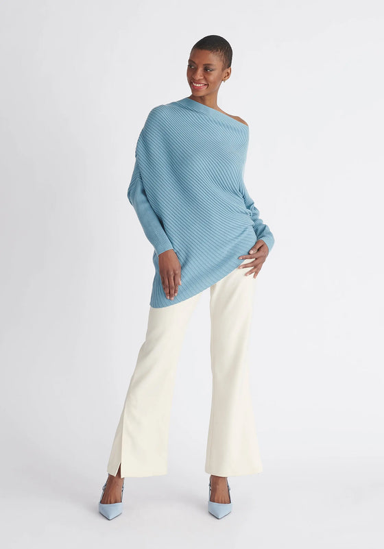 Draped Knitted Jumper Paisie