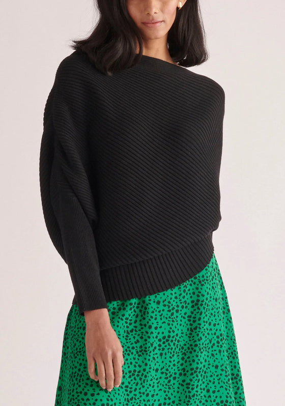 Draped Knitted Jumper Paisie