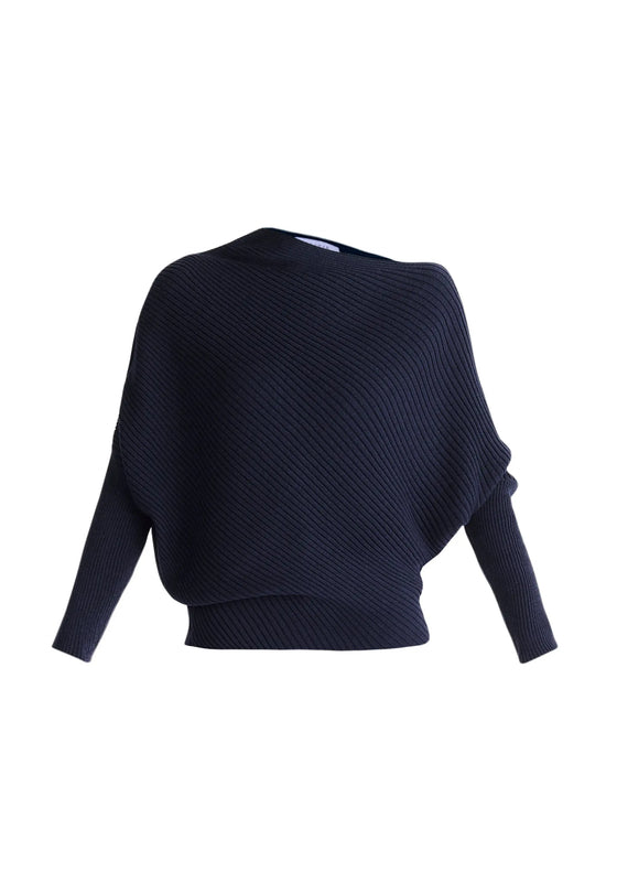 Draped Knitted Jumper Paisie