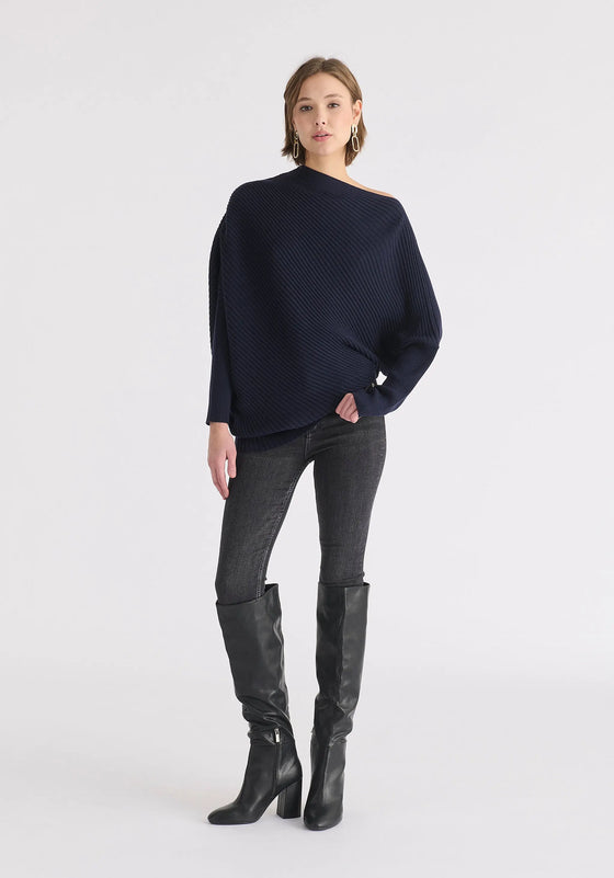 Draped Knitted Jumper Paisie