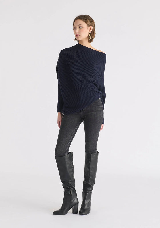 Draped Knitted Jumper Paisie