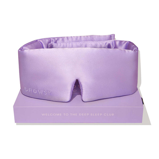 Lavender Haze Silk Sleep Mask Drowsy Sleep Co