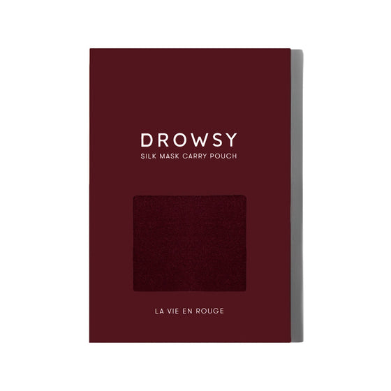 La Vie en Rouge Silk Carry Pouch Drowsy Sleep Co