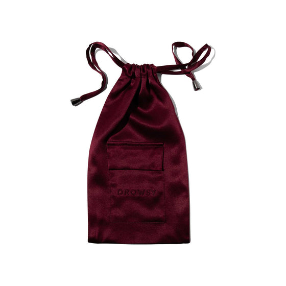 La Vie en Rouge Silk Carry Pouch Drowsy Sleep Co