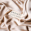 Dusty Gold Silk Sleep Mask Drowsy Sleep Co