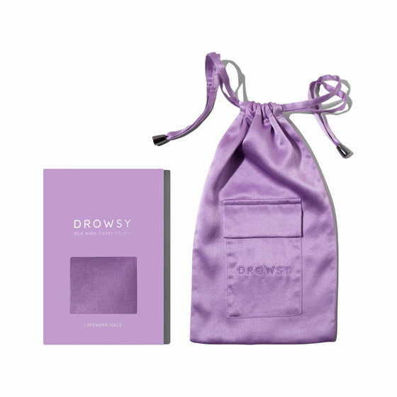 Lavender Haze Silk Carry Pouch Drowsy Sleep Co