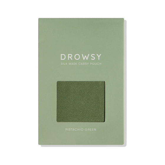 Pistachio Green Silk Carry Pouch drowsysleepco