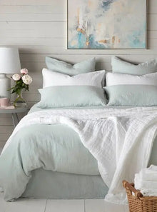  Duck Egg 100% Linen Bed Linen The Secret Linen Store