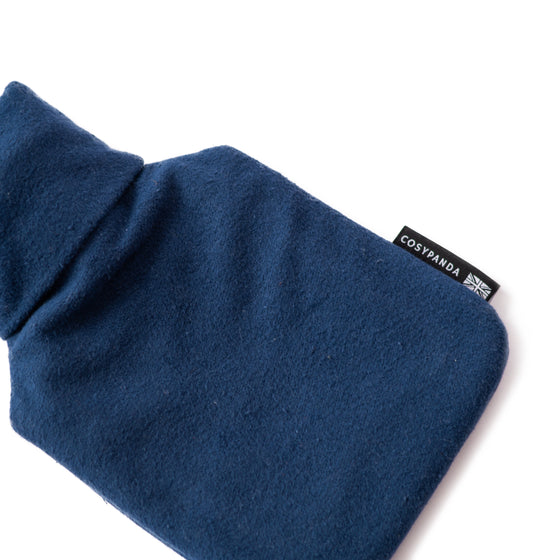 Midnight Blue Cotton 1L Hot Water Bottle