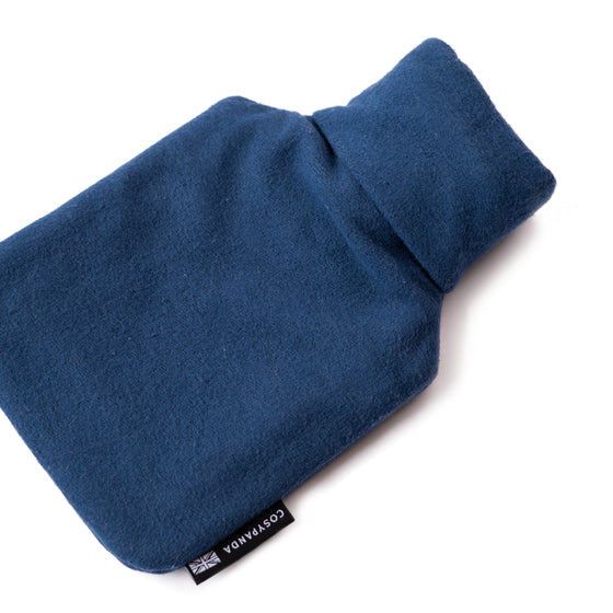 Midnight Blue Cotton 1L Hot Water Bottle