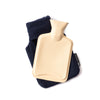 Navy Blue Cotton 1L Hot Water Bottle