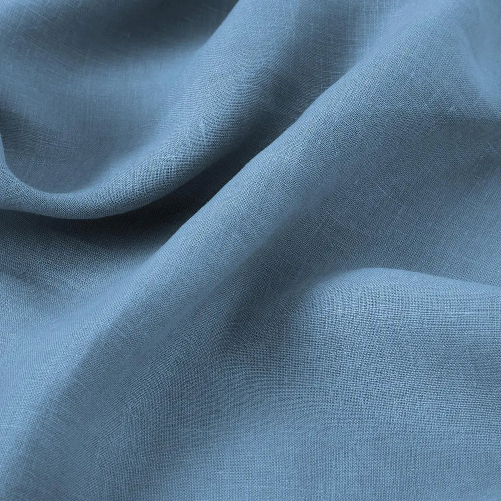 Dusk Blue Linen Blend Fitted Sheet Piglet