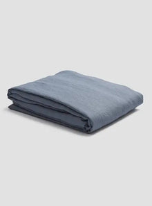  Dusk Blue Linen Fitted Sheet Piglet