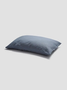  Dusk Blue Linen & Cotton Pillowcases (Pair) Piglet