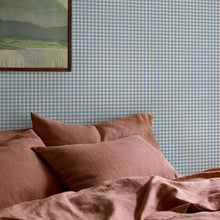  Dusty Blue Gingham Wallpaper Piglet