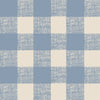 Dusty Blue Gingham Wallpaper Piglet