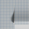 Dusty Blue Gingham Wallpaper Piglet