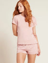 Dusty Pink Goodnight Women's Bamboo Sleep Tee Boody