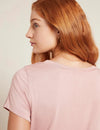 Dusty Pink Goodnight Women's Bamboo Sleep Tee Boody