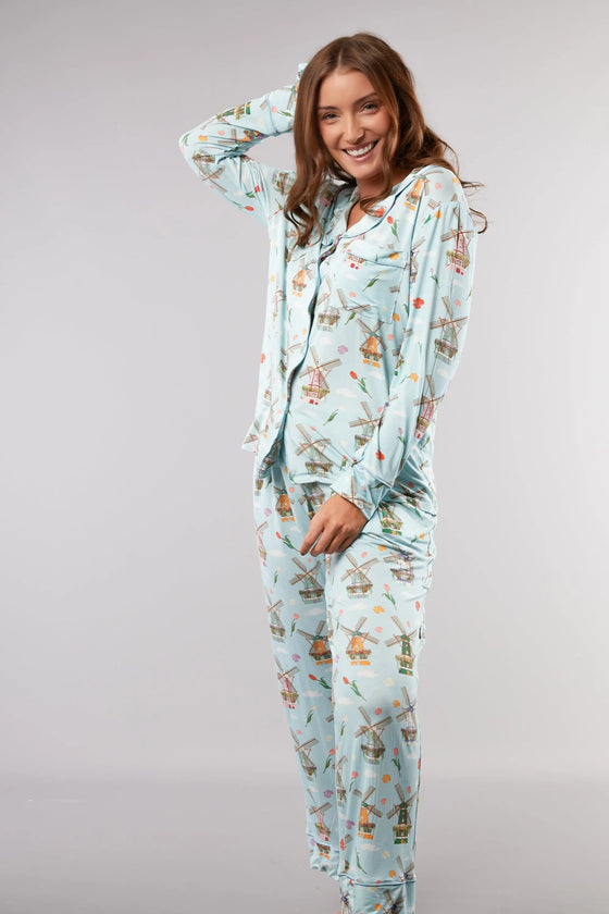 Dutch Windmills Classic Pyjama Trouser Set Cosy Collective