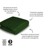 Duvet Cover in Forest Green (Eucalyptus Silk) Ethical Bedding