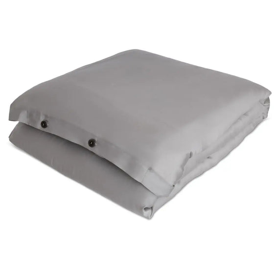 Duvet Cover in Grey (Eucalyptus Silk) Ethical Bedding