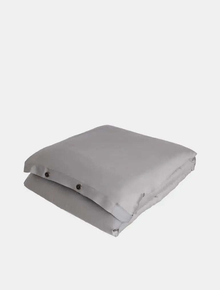 Duvet Cover in Grey (Eucalyptus Silk) Ethical Bedding