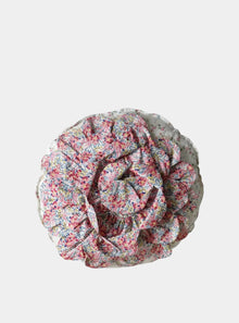  ELIZABETH & SWIRLING PETALS Liberty Round Rose Cushion Coco & Wolf