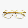 Ecru Olive Brad Glossy Glasses Barner