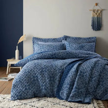  Edie Blue Bedspread Dunelm