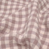 Elderberry Gingham Linen Fitted Sheet Piglet