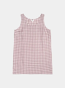  Elderberry Gingham Linen Nightdress Piglet