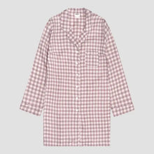  Elderberry Gingham Linen Nightshirt Piglet