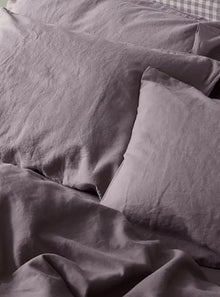  Elderberry Linen & Cotton Pillowcases (Pair) Piglet