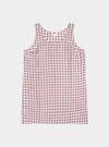 Elderberry Gingham Linen Nightdress Piglet